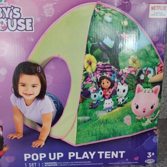 Tent Gabby's Dollhouse Kids Fun Activity Toy Pop Up Tent - Picture 2 of 6